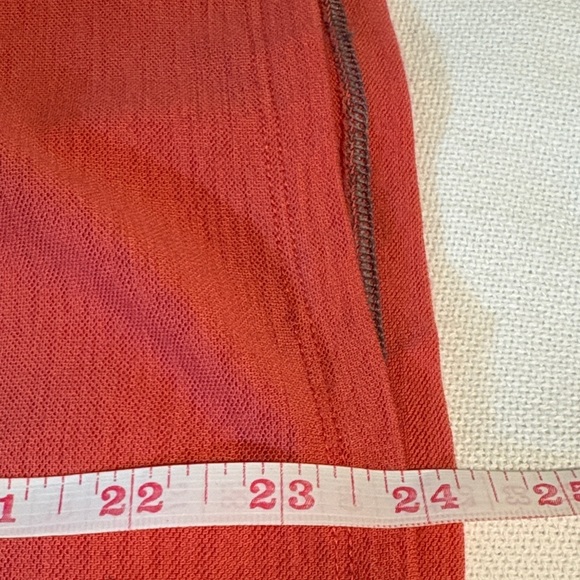 Icebreaker Coral-Red Button-Down Polo Top - Picture 6 of 7